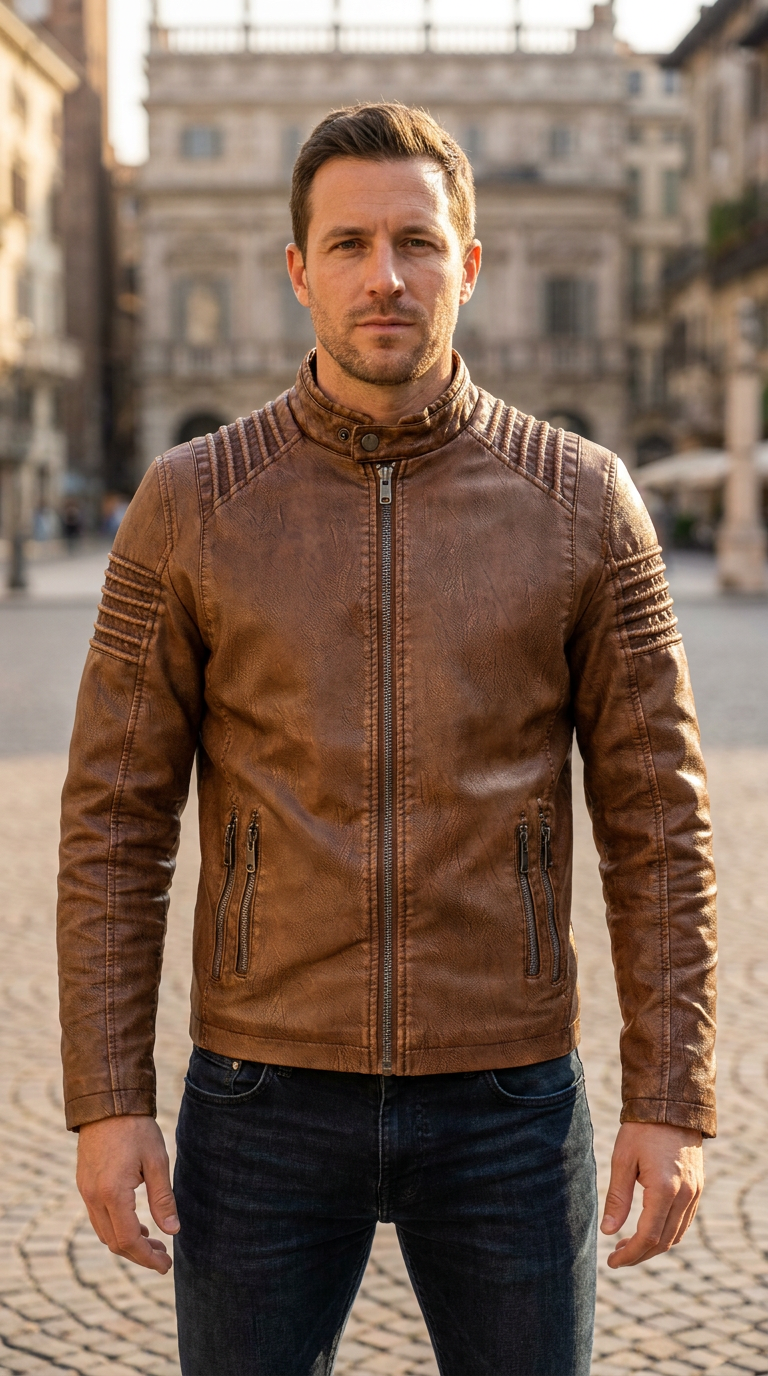 Lorenzo™ | Giacca Elegante Stile Biker
