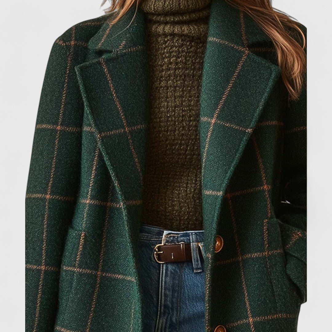 Elisa™ – Cappotto Classico a Quadri