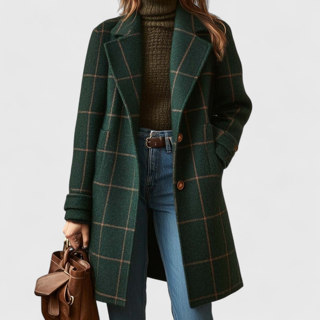 Elisa™ – Cappotto Classico a Quadri
