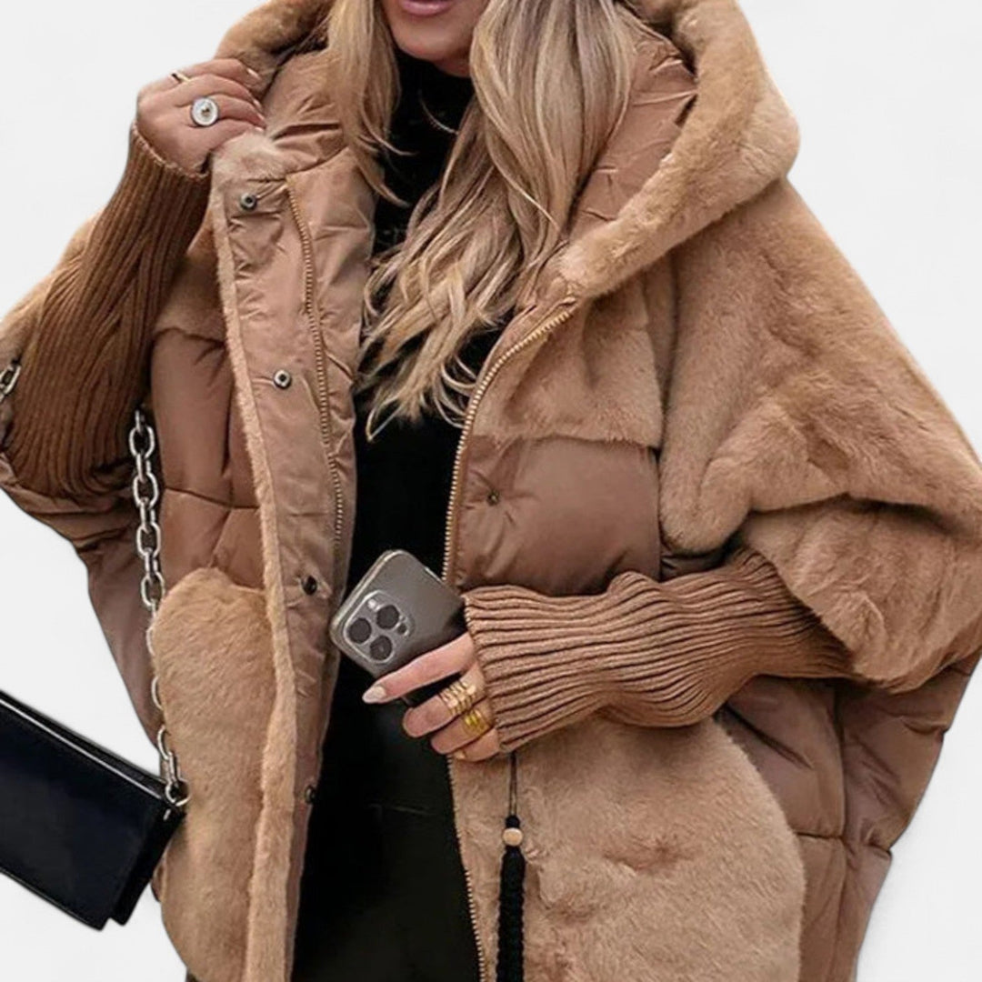 Asia™ | Giacca invernale avvolgente con eco pelliccia